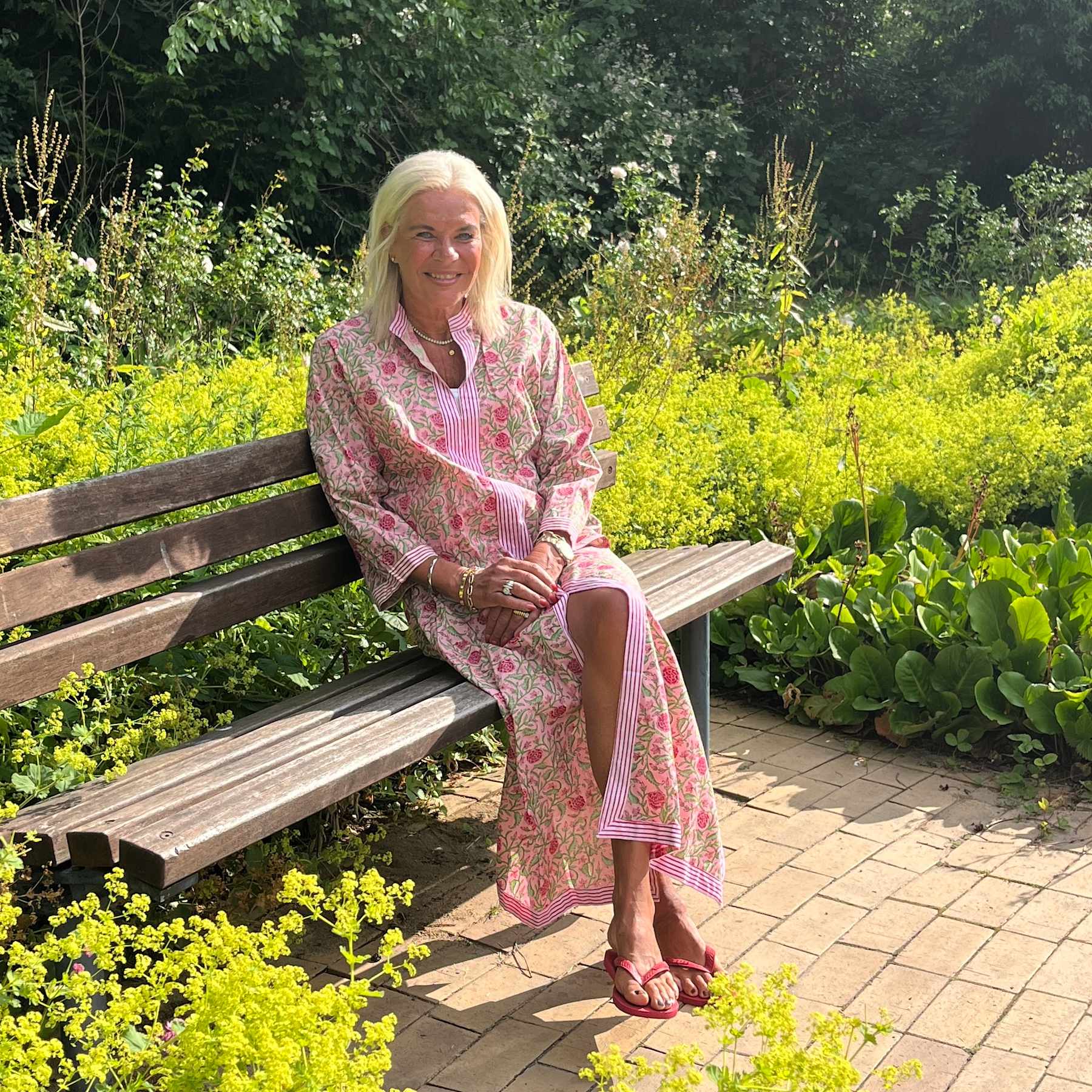 CABANA Living Inaya kaftan dress pink