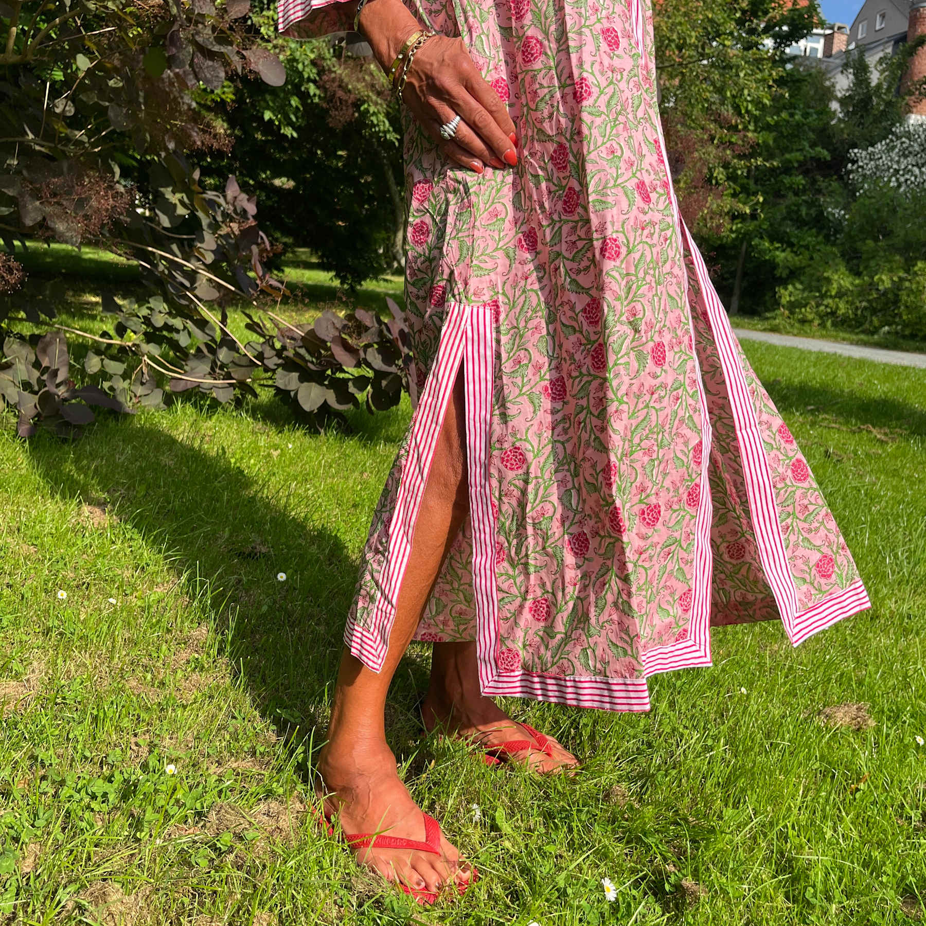 CABANA Living Inaya kaftan dress pink