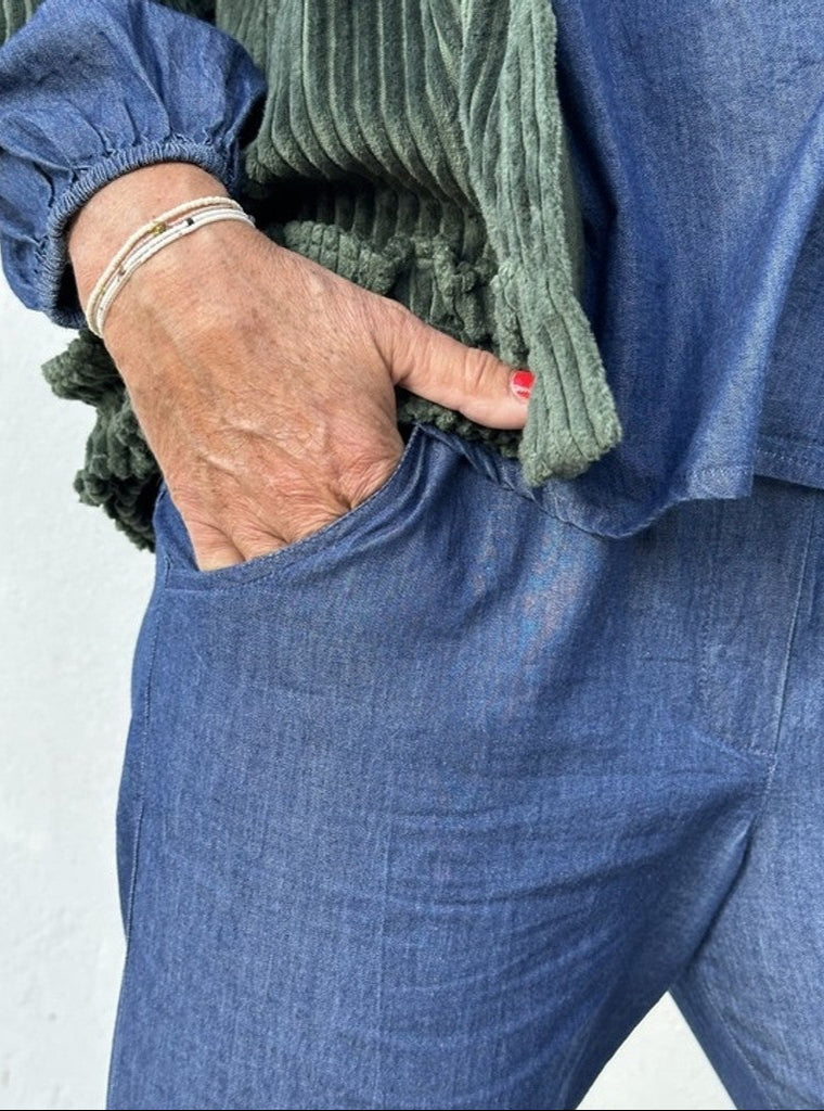 Gaspar 2501931 Honolulu bukser sporty denim