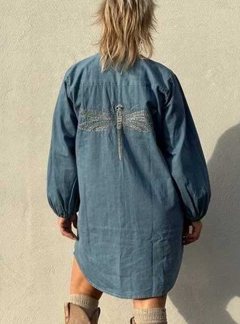 Gaspar 2510701 Pisa tunic dress light