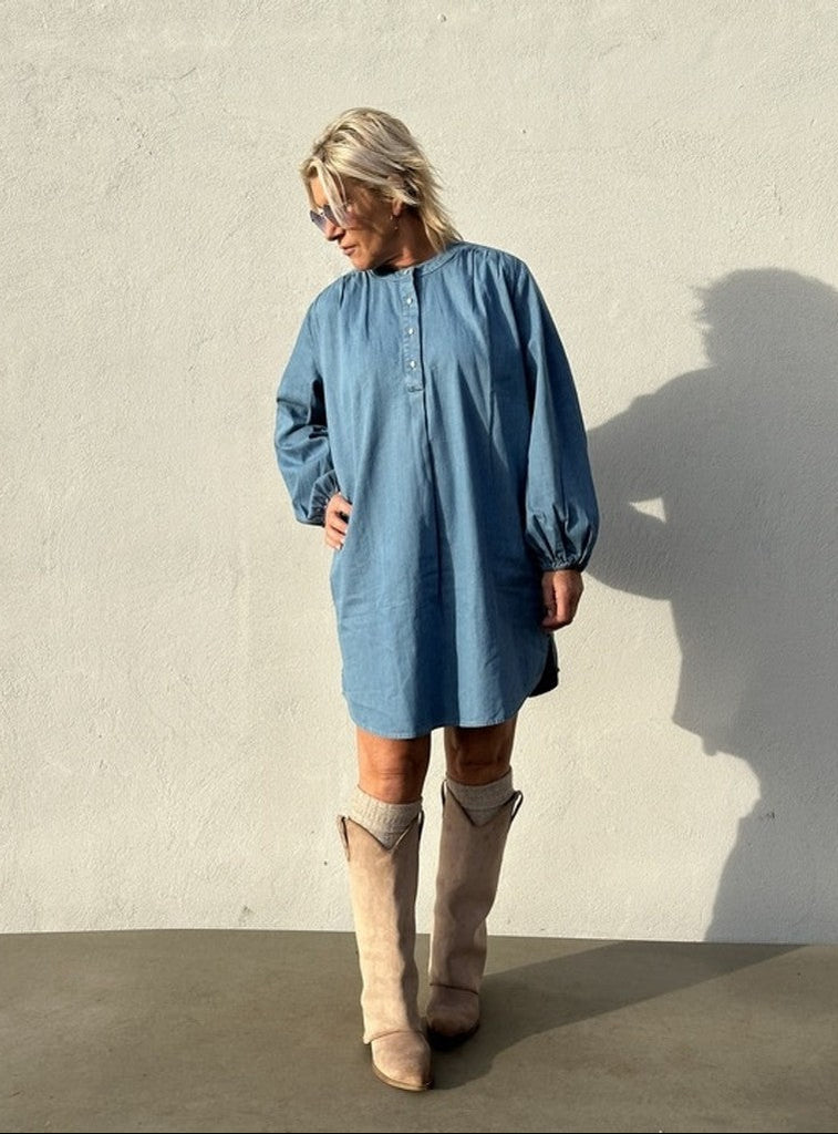 Gaspar 2510701 Pisa tunic dress light