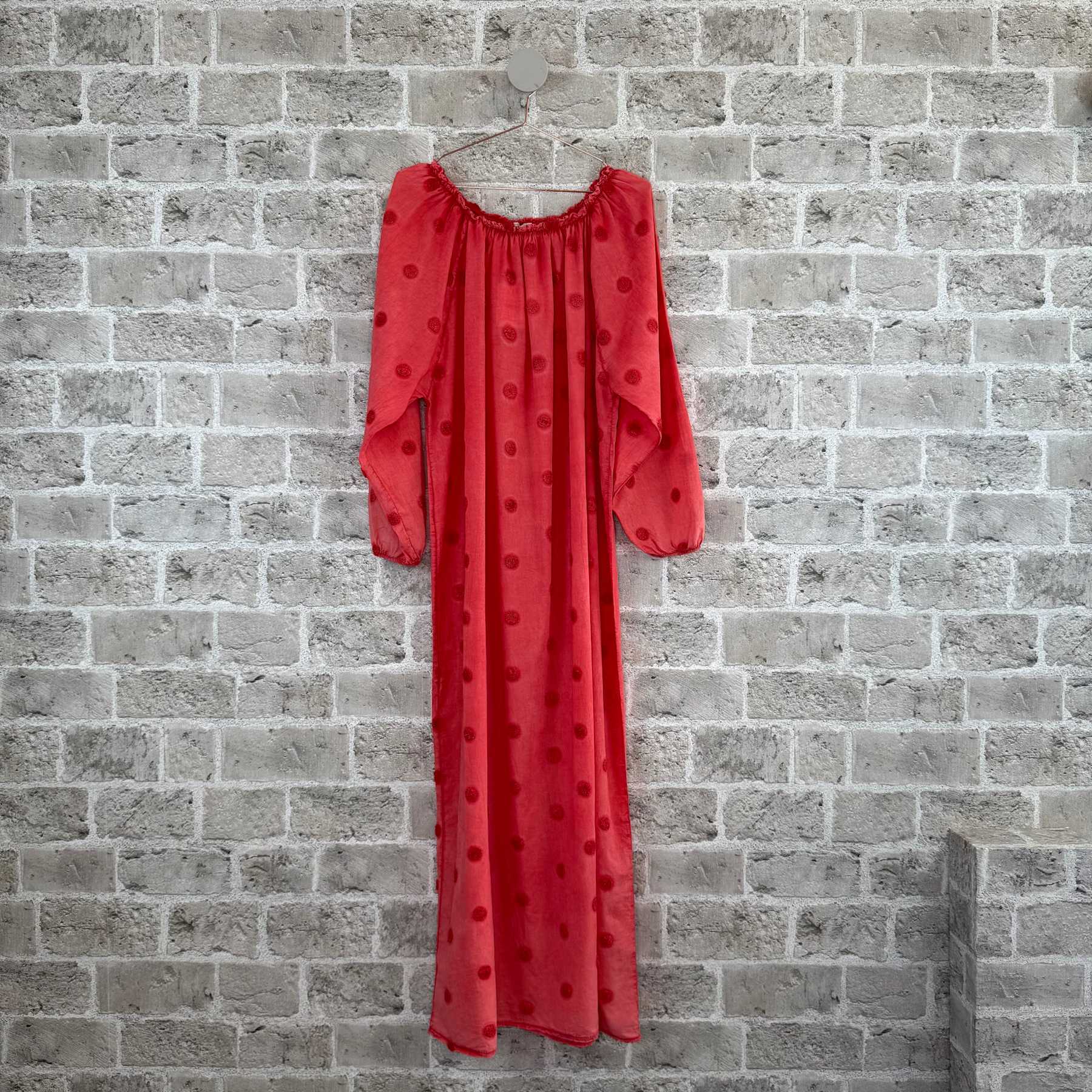 CABANA Living 3808-01 Dot dress red