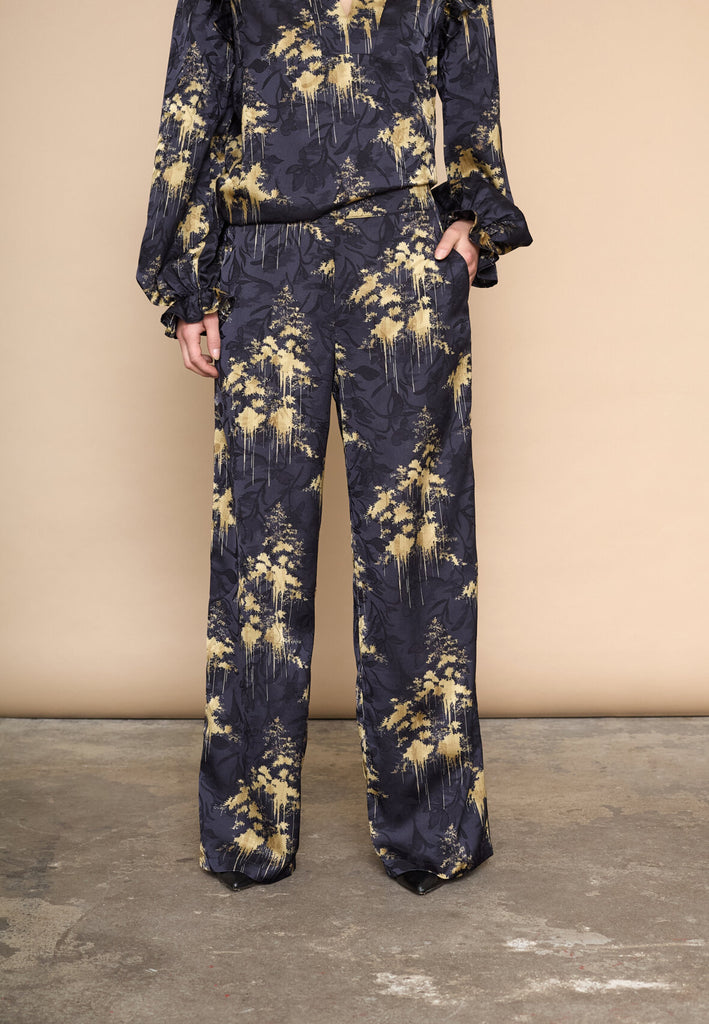 Love & Divine love1024-46 bukser gold print