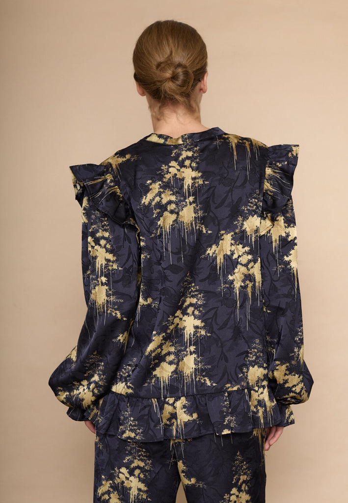 Love & Divine love1034-1 shirt gold print