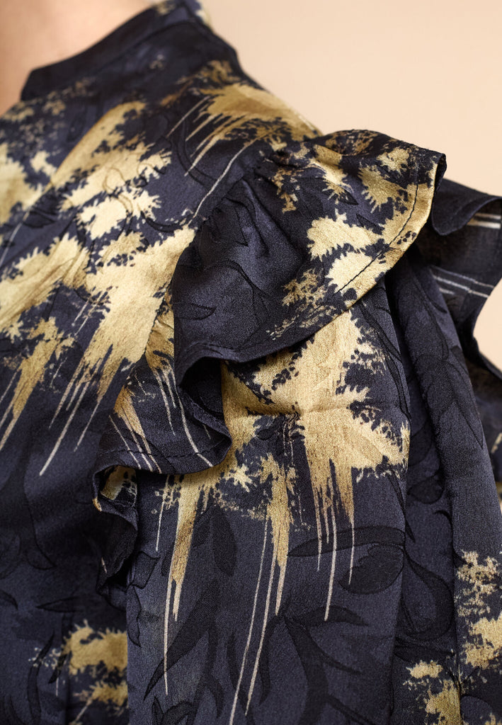 Love & Divine love1034-1 shirt gold print