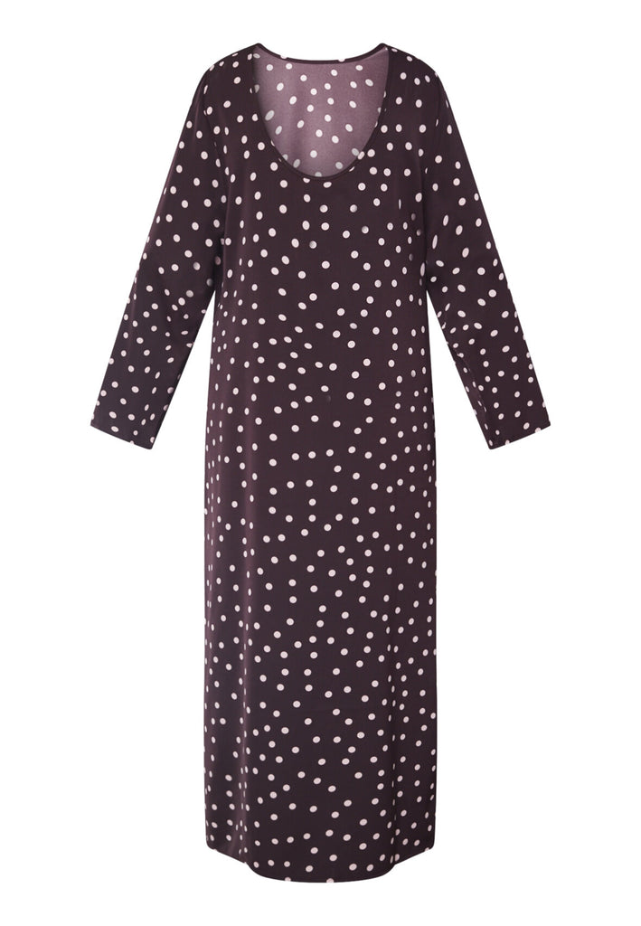 Love & Divine love1421 dot dress bordeaux