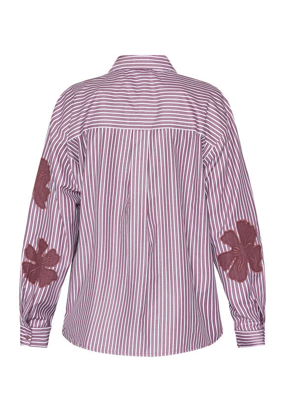 Love & Divine love1499 shirt bordeaux flower