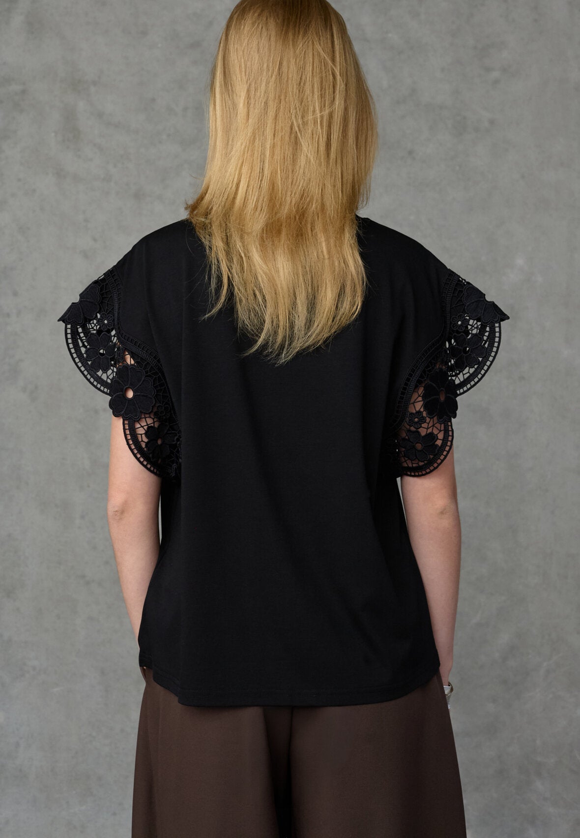 Love & Divine love1517 tee lace black