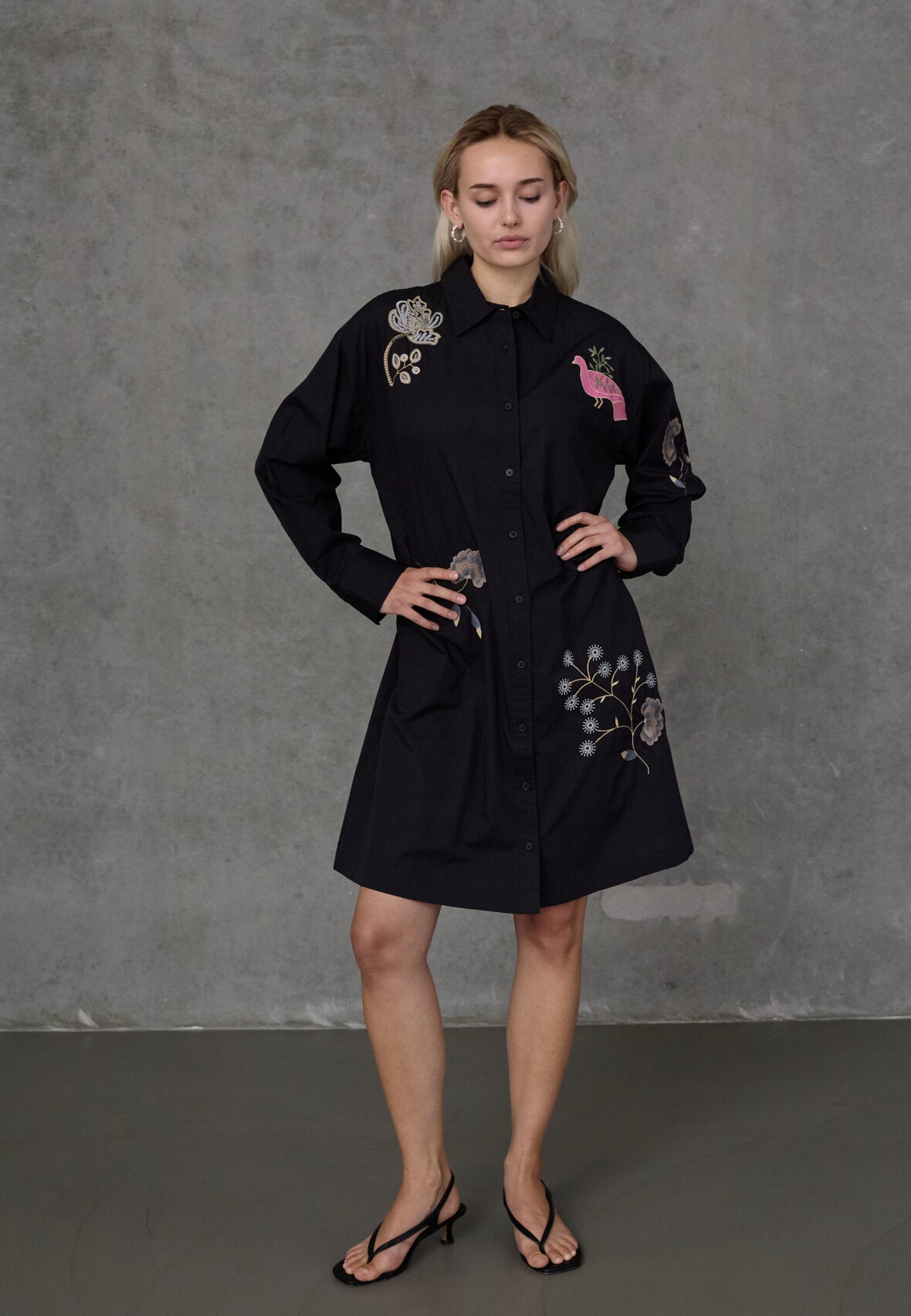 Love & Divine love1589-1 shirtdress black