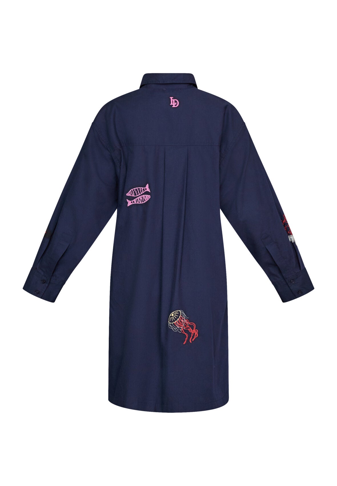 Love & Divine love1589 shirtdress navy