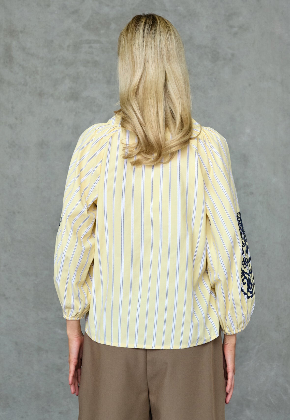 Love & Divine love1597 shirt stripe yellow