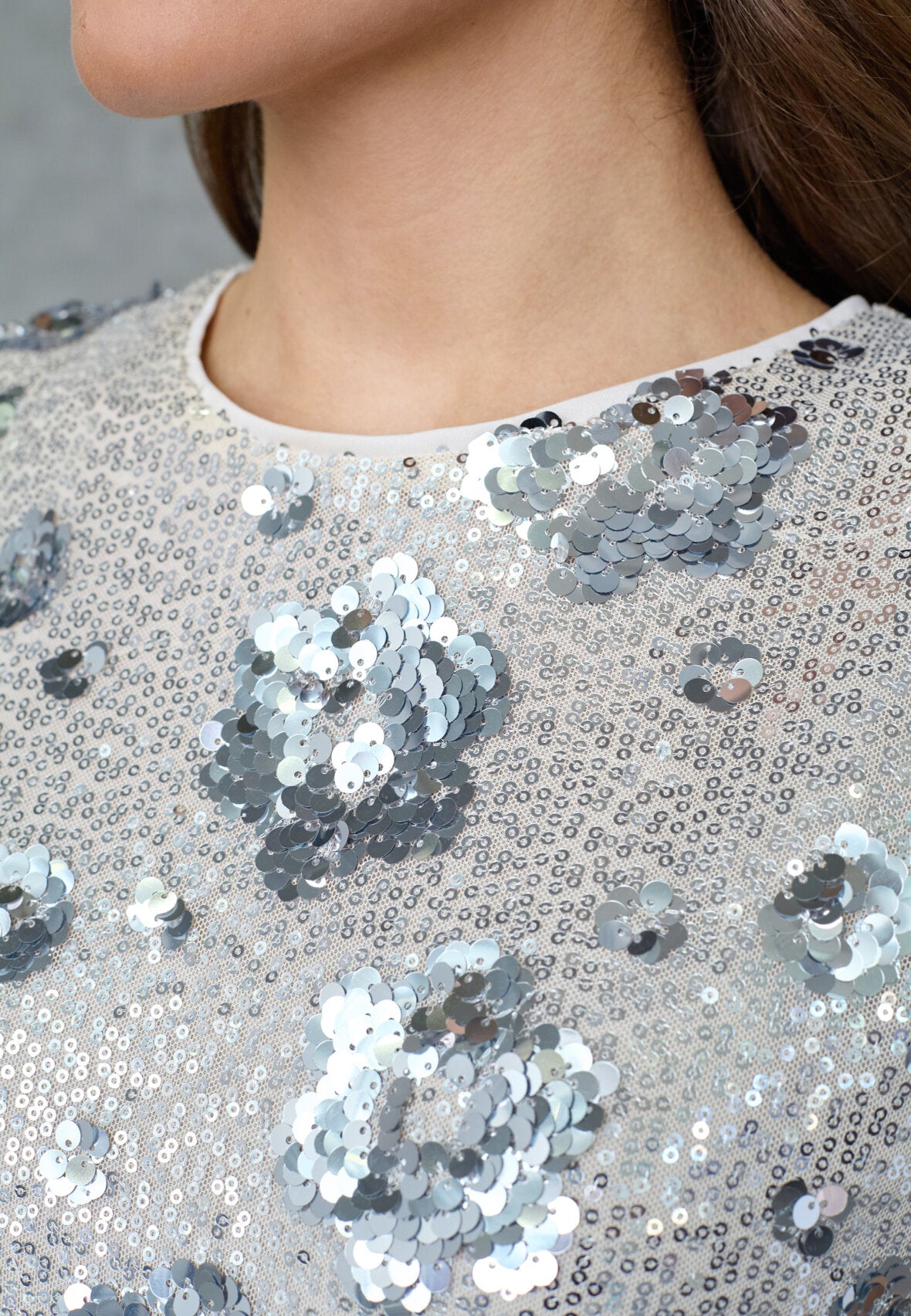 Love & Divine love1600 sequin top champagne