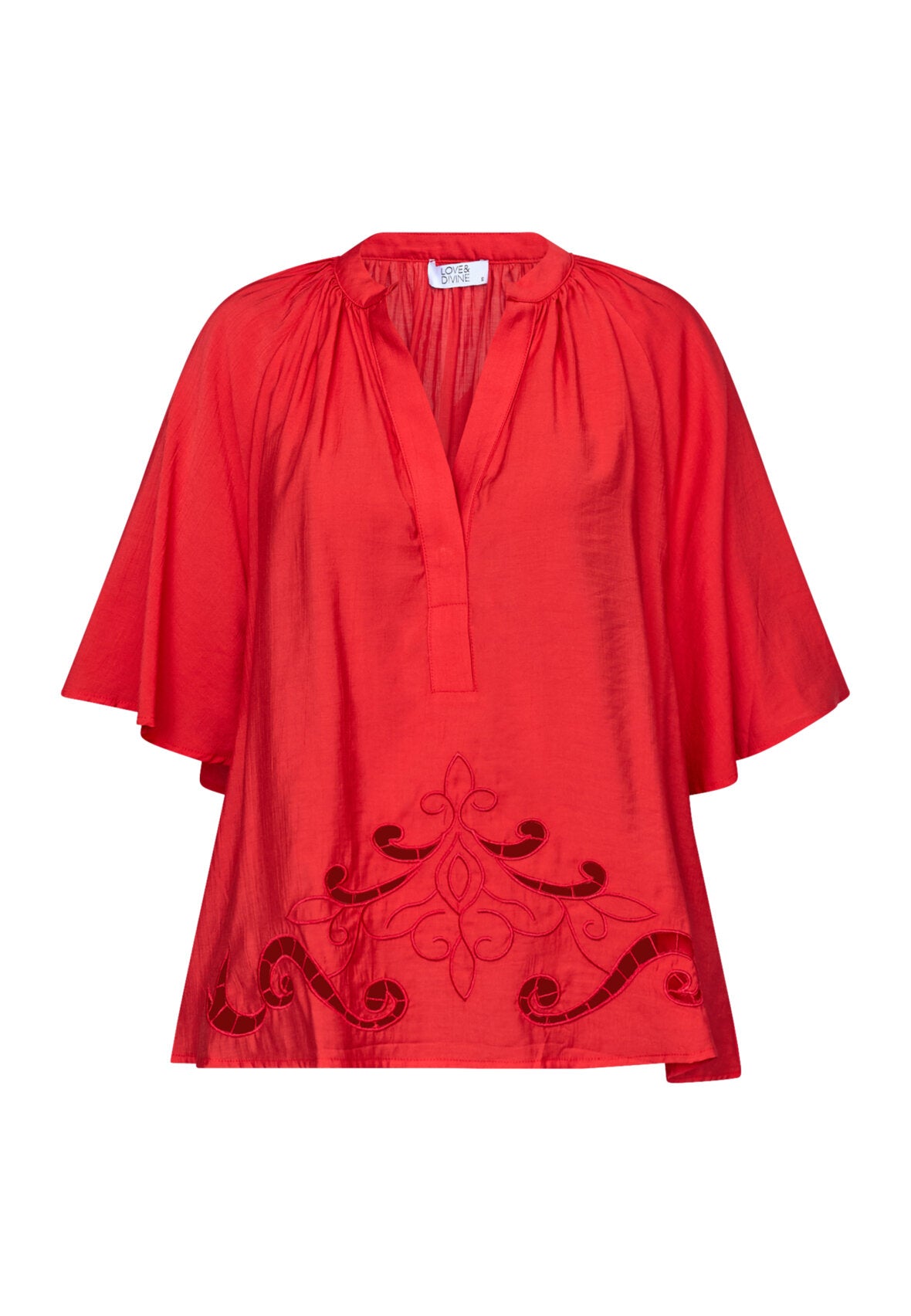 Love & Divine love1607 blouse red