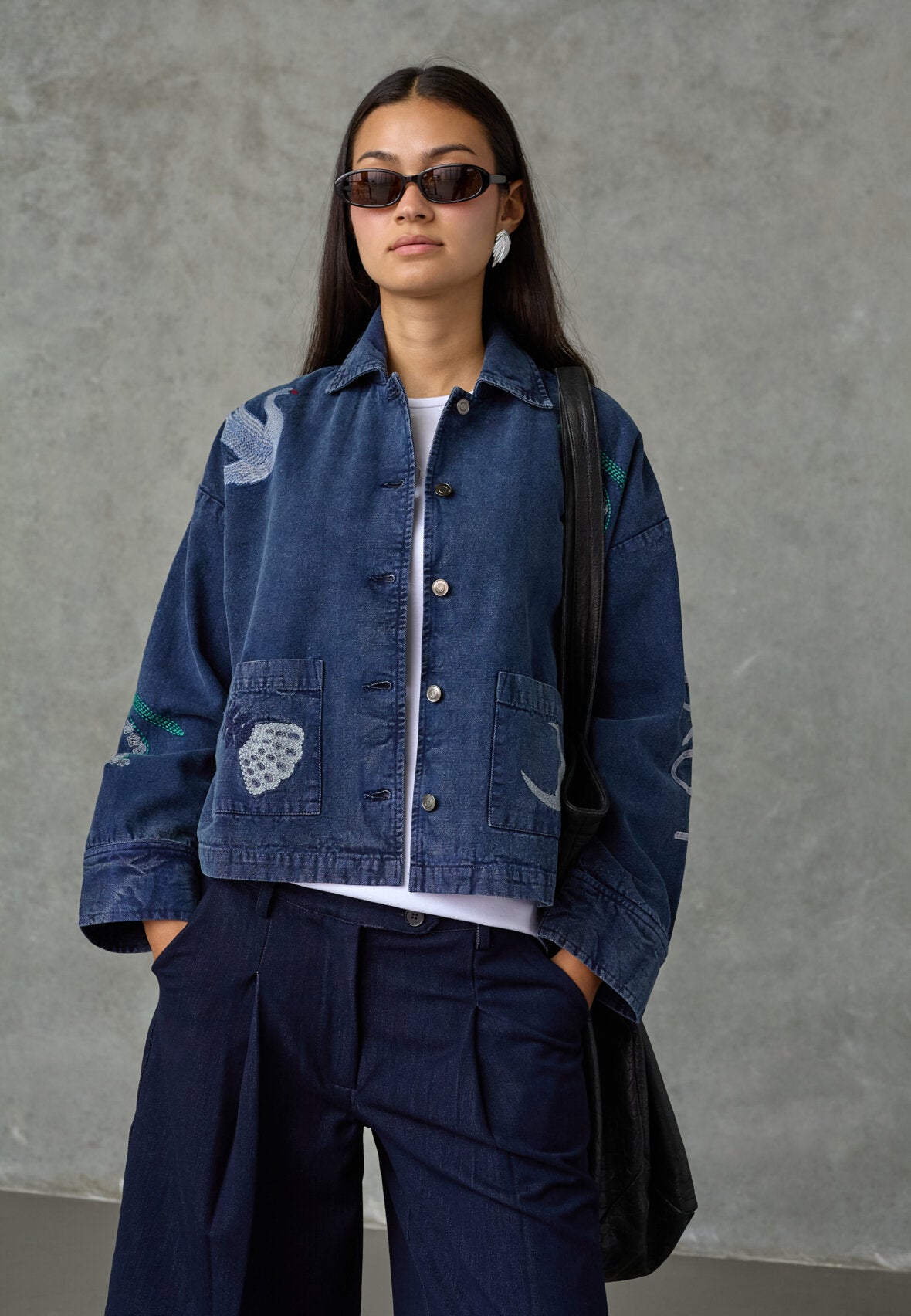 Love & Divine love1612 Denim jacket navy wash
