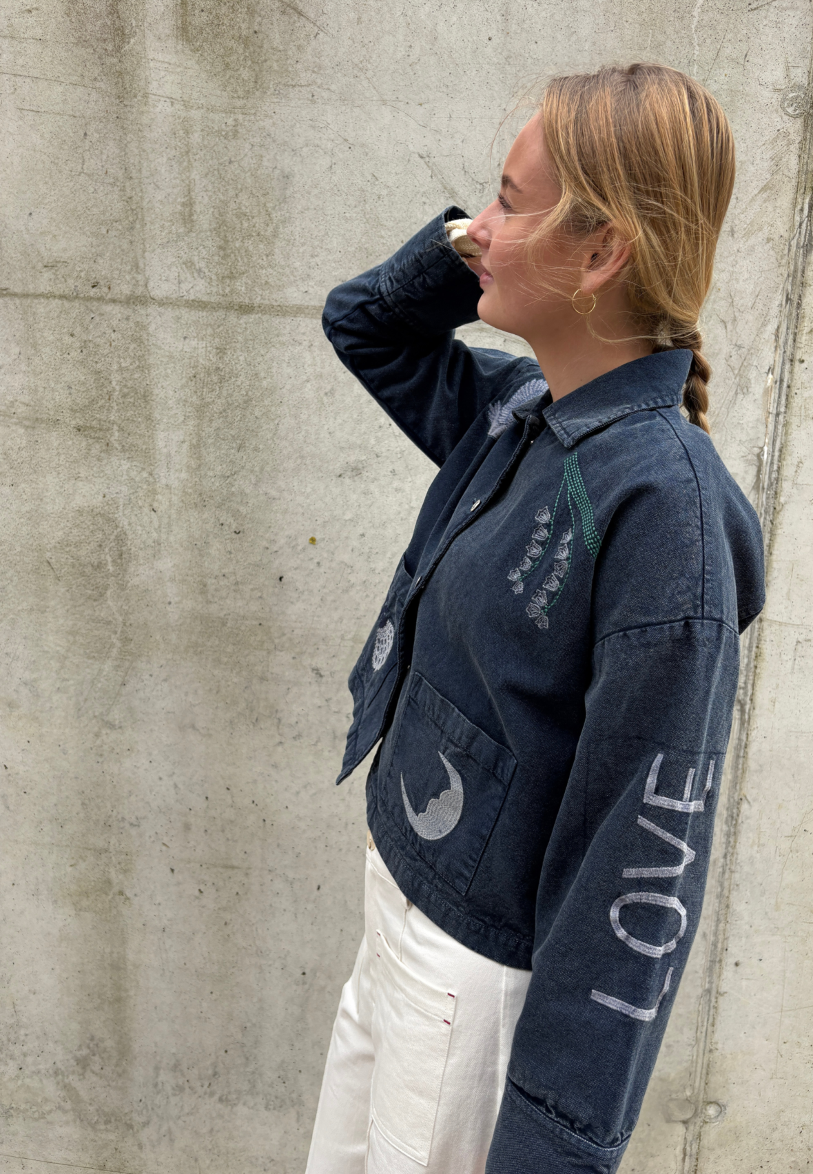 Love & Divine love1612 Denim jacket navy wash