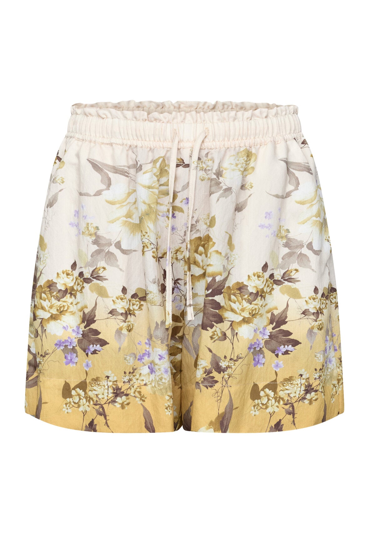 Love & Divine love970-13 shorts flower yellow