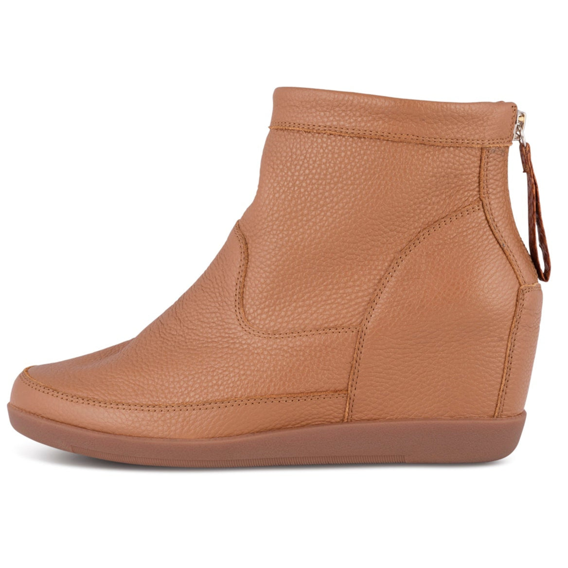 Woden Emmy leather støvle tan