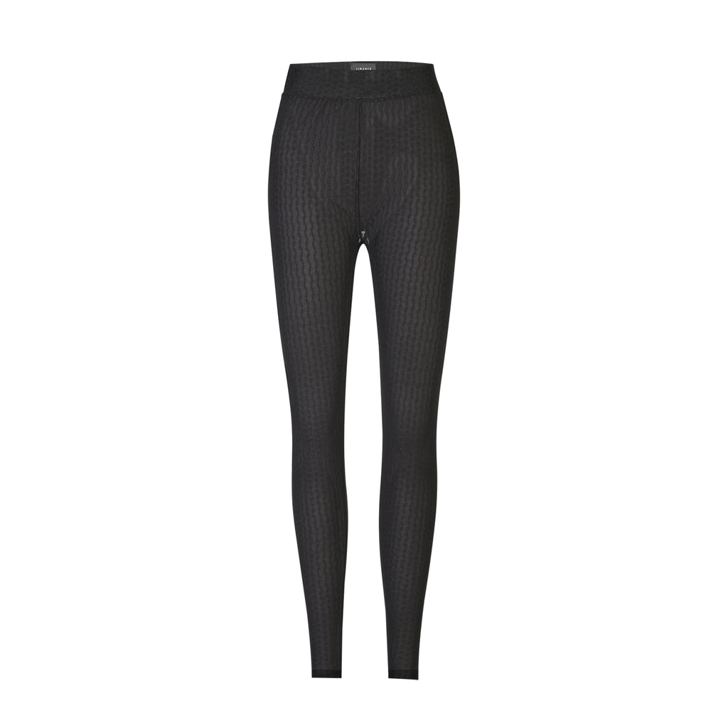Liberte 21347 Isa mesh leggins black wavy lines
