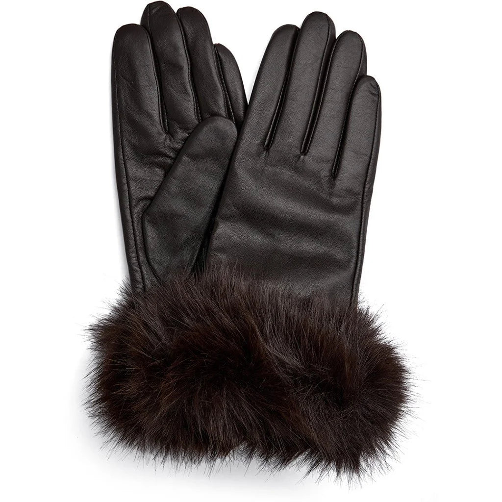 Depeche 17118 gloves fur chocolate