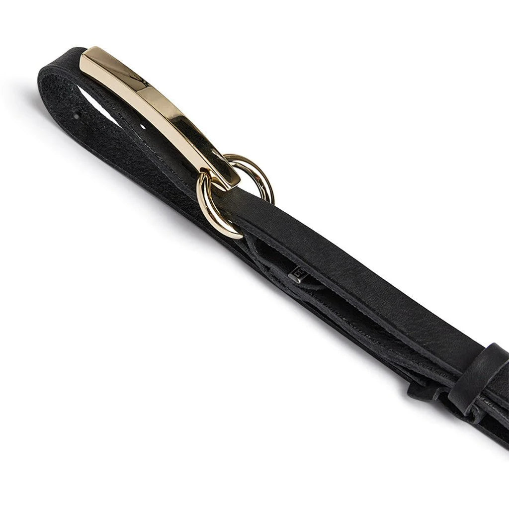 Depeche 17402 Narrow belt dark black
