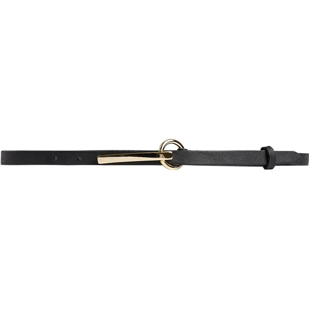 Depeche 17402 Narrow belt dark black