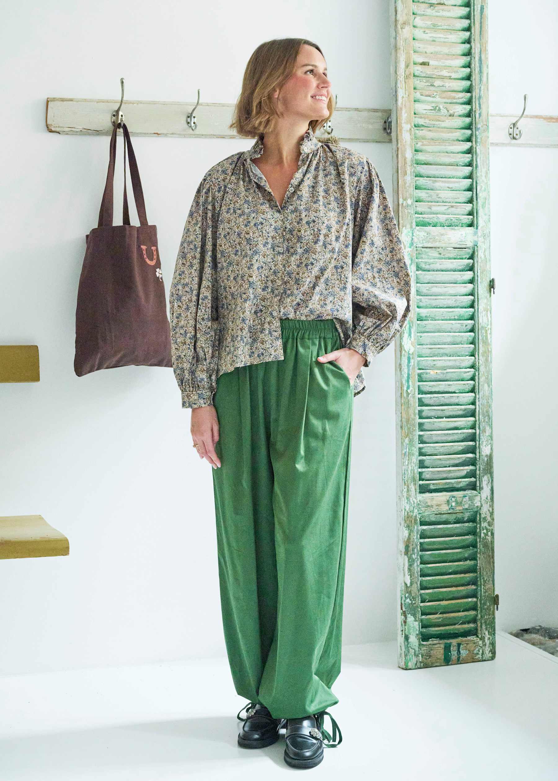 WAUW Bella ballon pants green