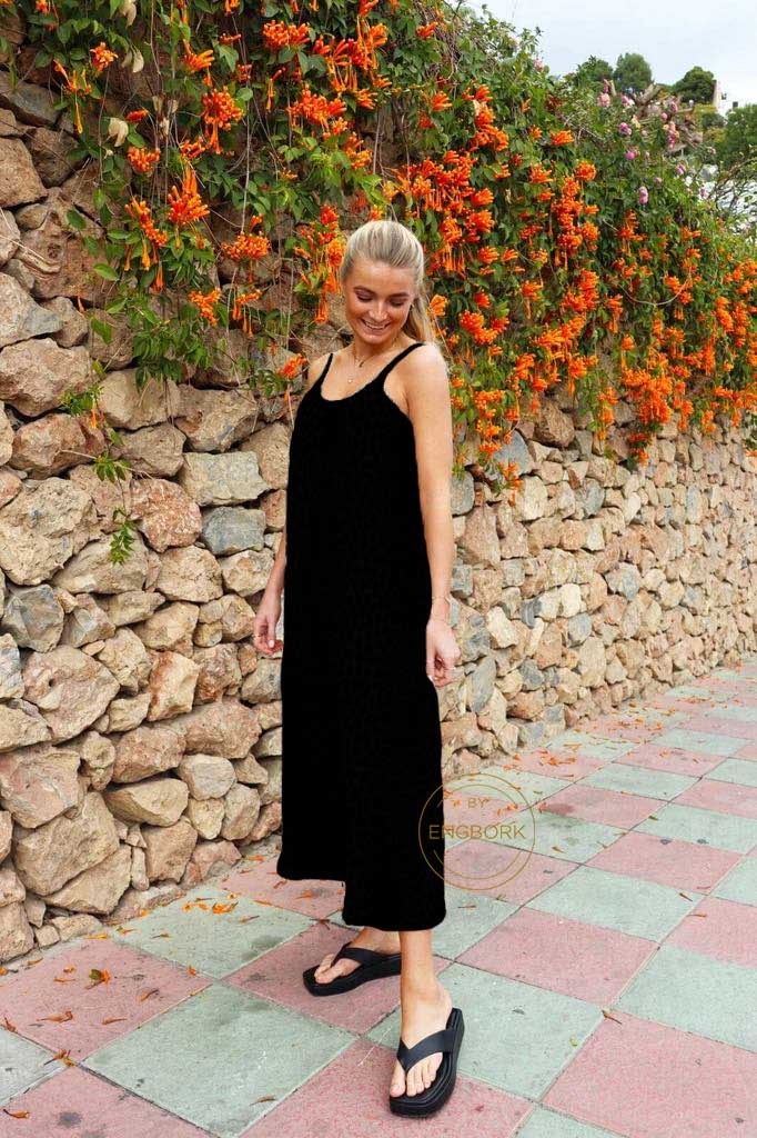 Liberte 9579 Alma long strap dress black