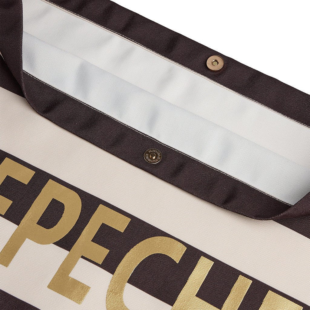 Depeche 16365 tekstil shopper bag stripe brown