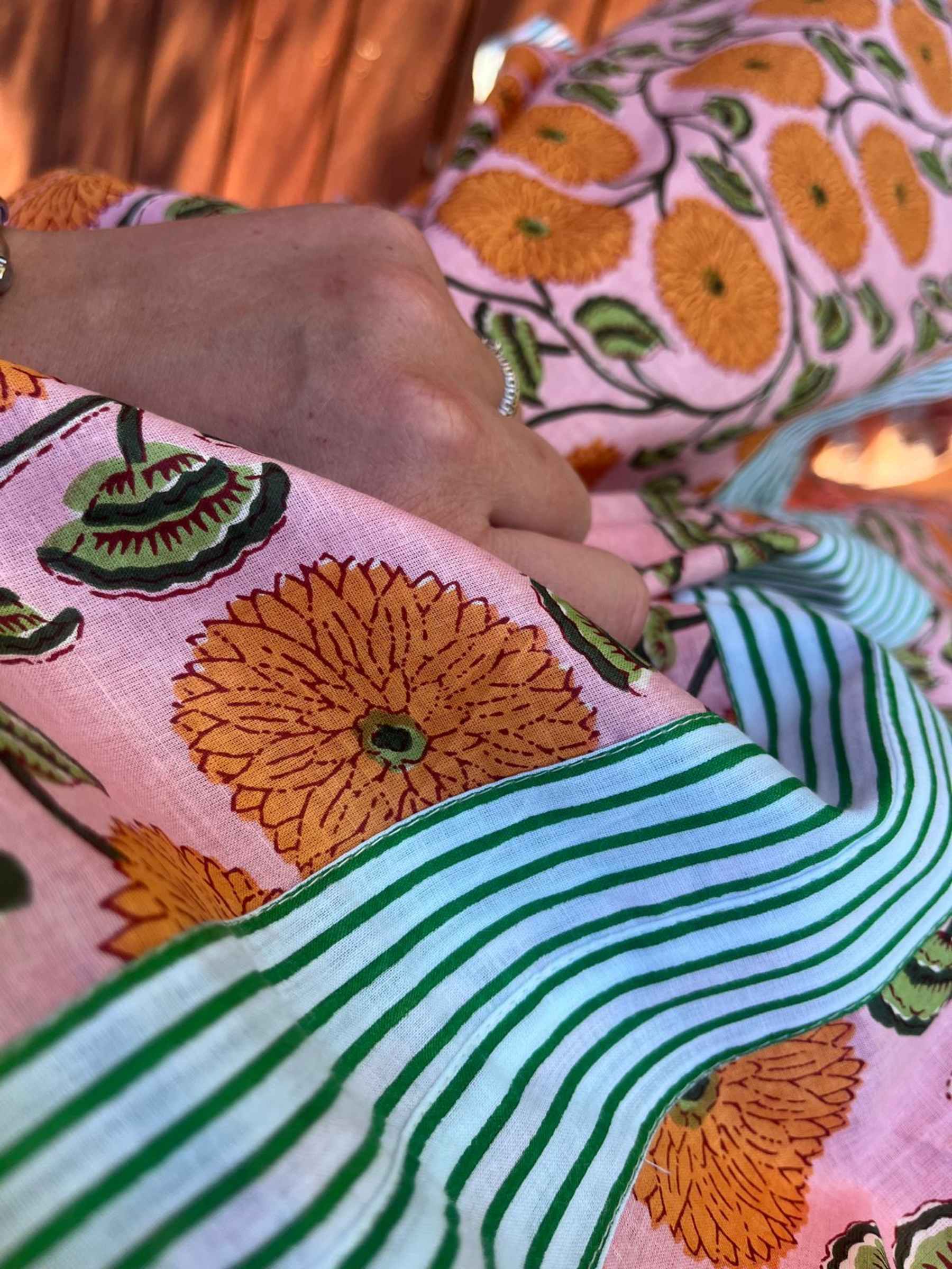 CABANA Living Zana kaftan dress orange