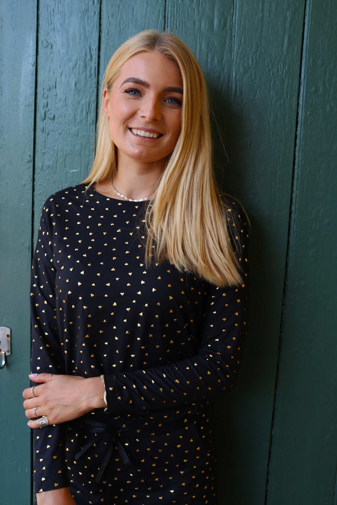 Liberte 9504 Alma LS top heart black