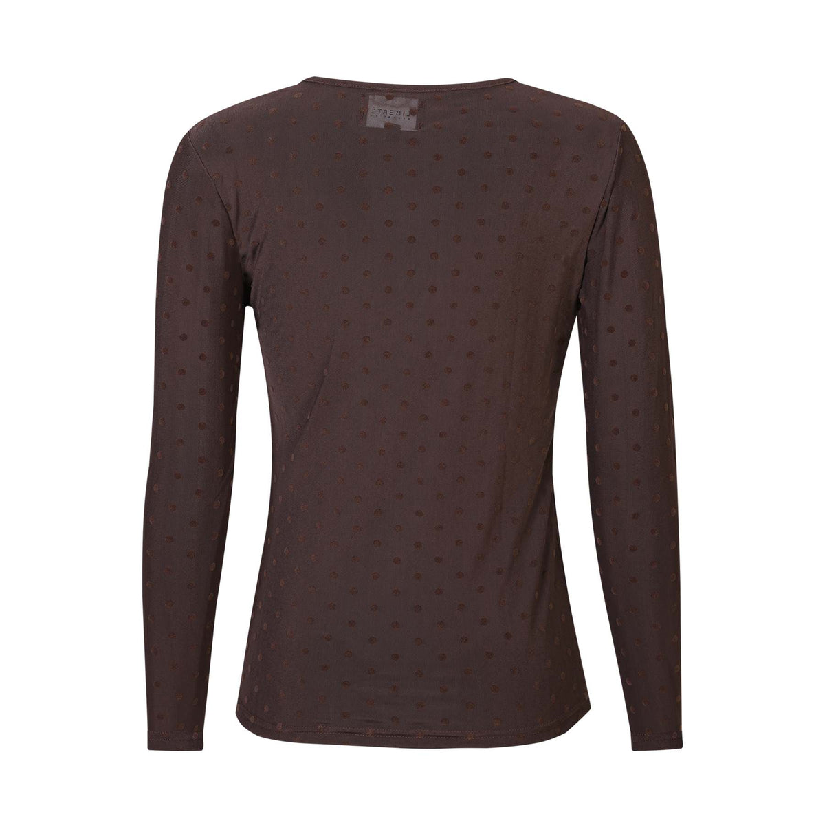 Liberte 22069 mesh top LS brown medium dot