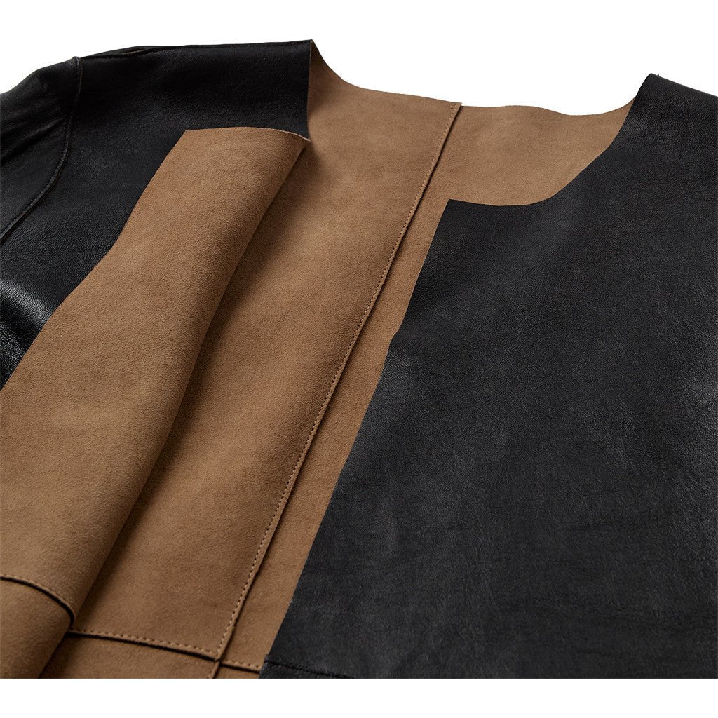 Depeche 51478 Zita short jacket dusty Mud/black