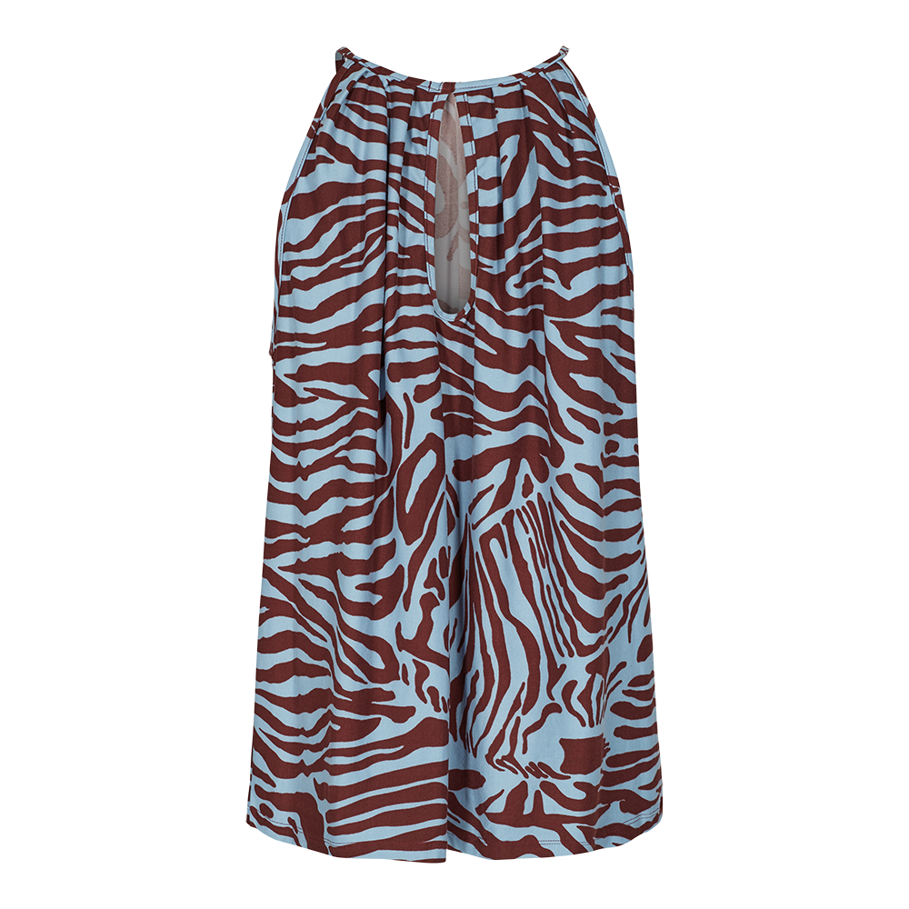 LIBERTE ALMA TOP BROWN/L. BLUE 9513