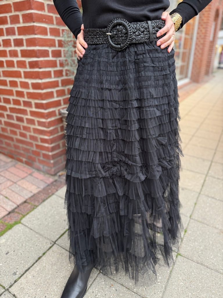 By Engbork Wonder tyl skirt black