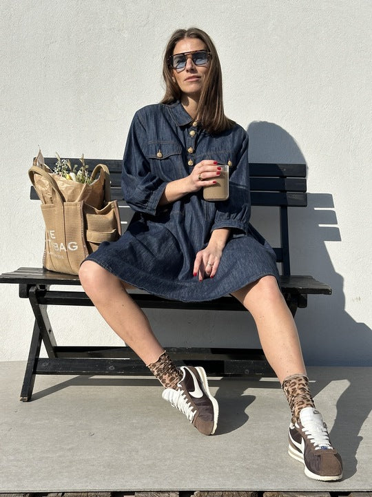 Gaspar 2507720 Rio denim dress dark