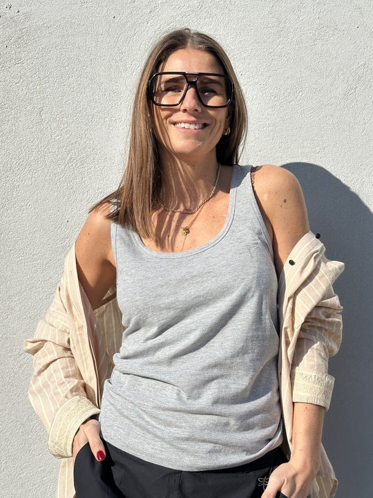 Gaspar 2601301 Osaka tanktop grey