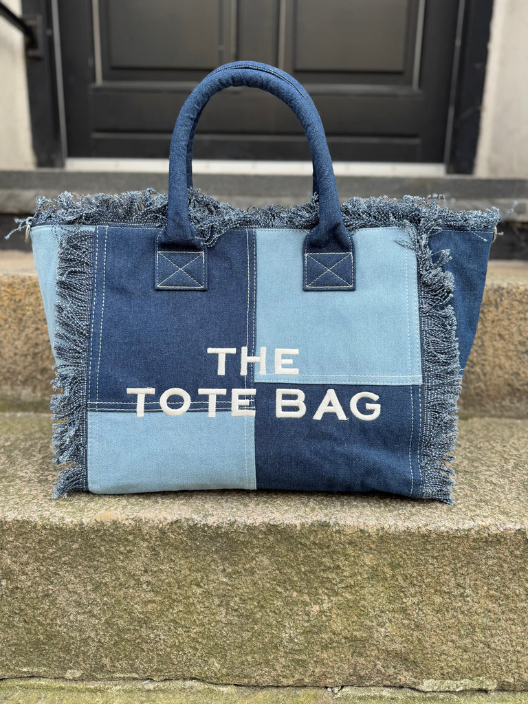 Qnuz TOTE BAG denim blue