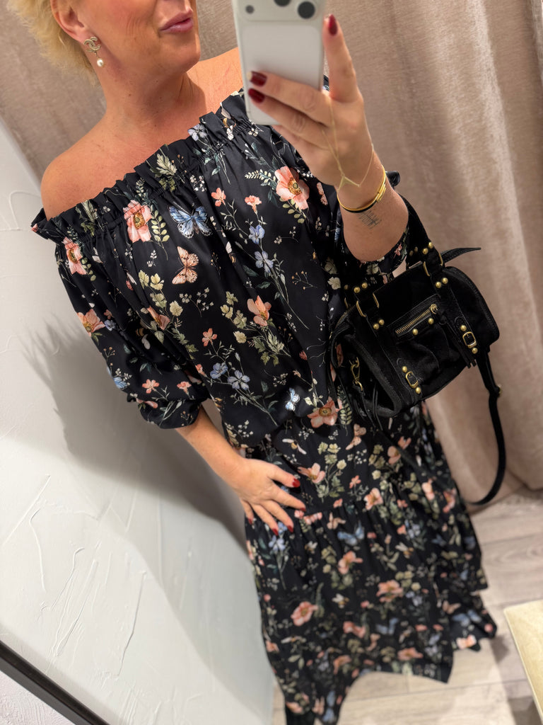 Design By Laerke Elisabeth bluse flower black