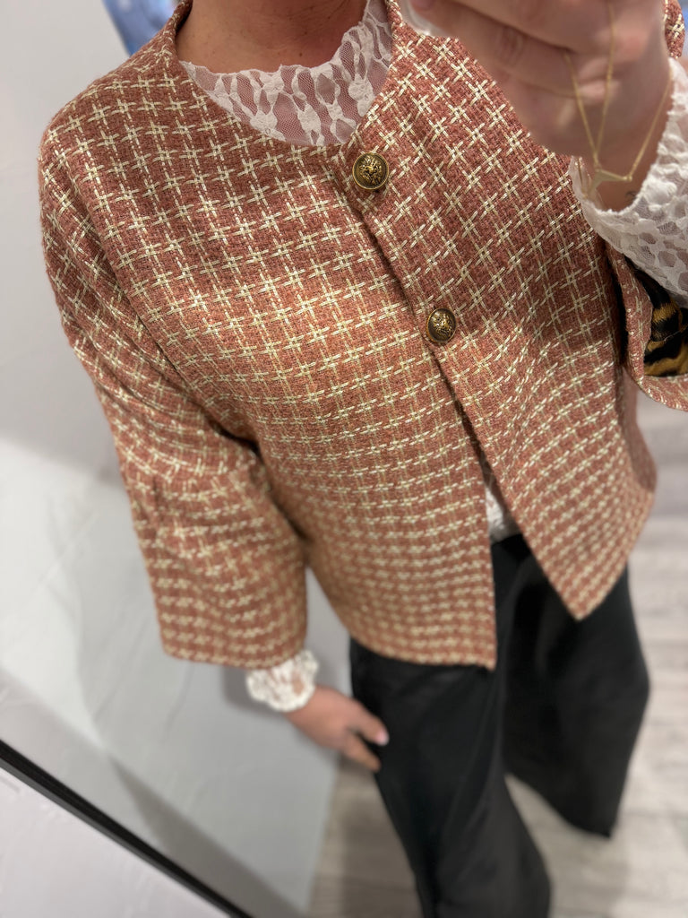 Design By Laerke Alberte kort jakke rust