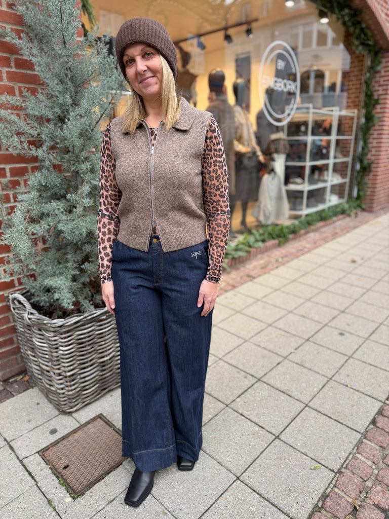 Love & Divine love1454 knit vest brown