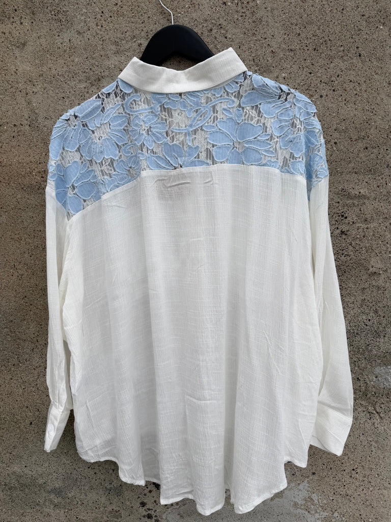 Boho Love B1335 skjorte flower white