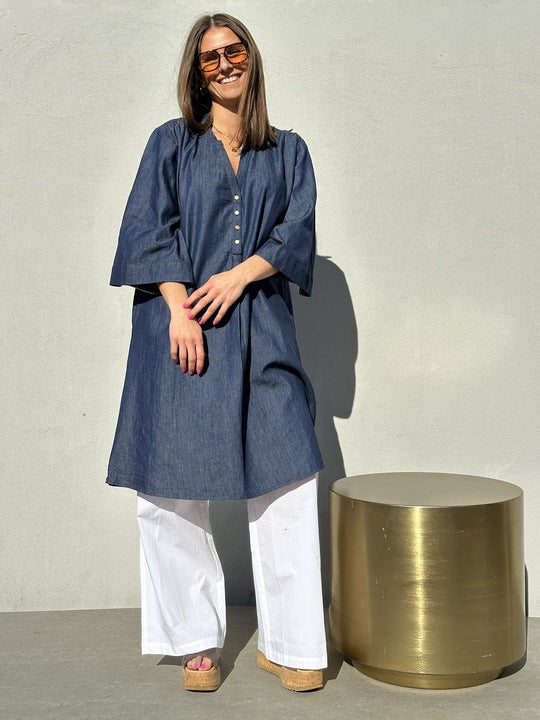 Gaspar 2601707 Mumbai short dress denim