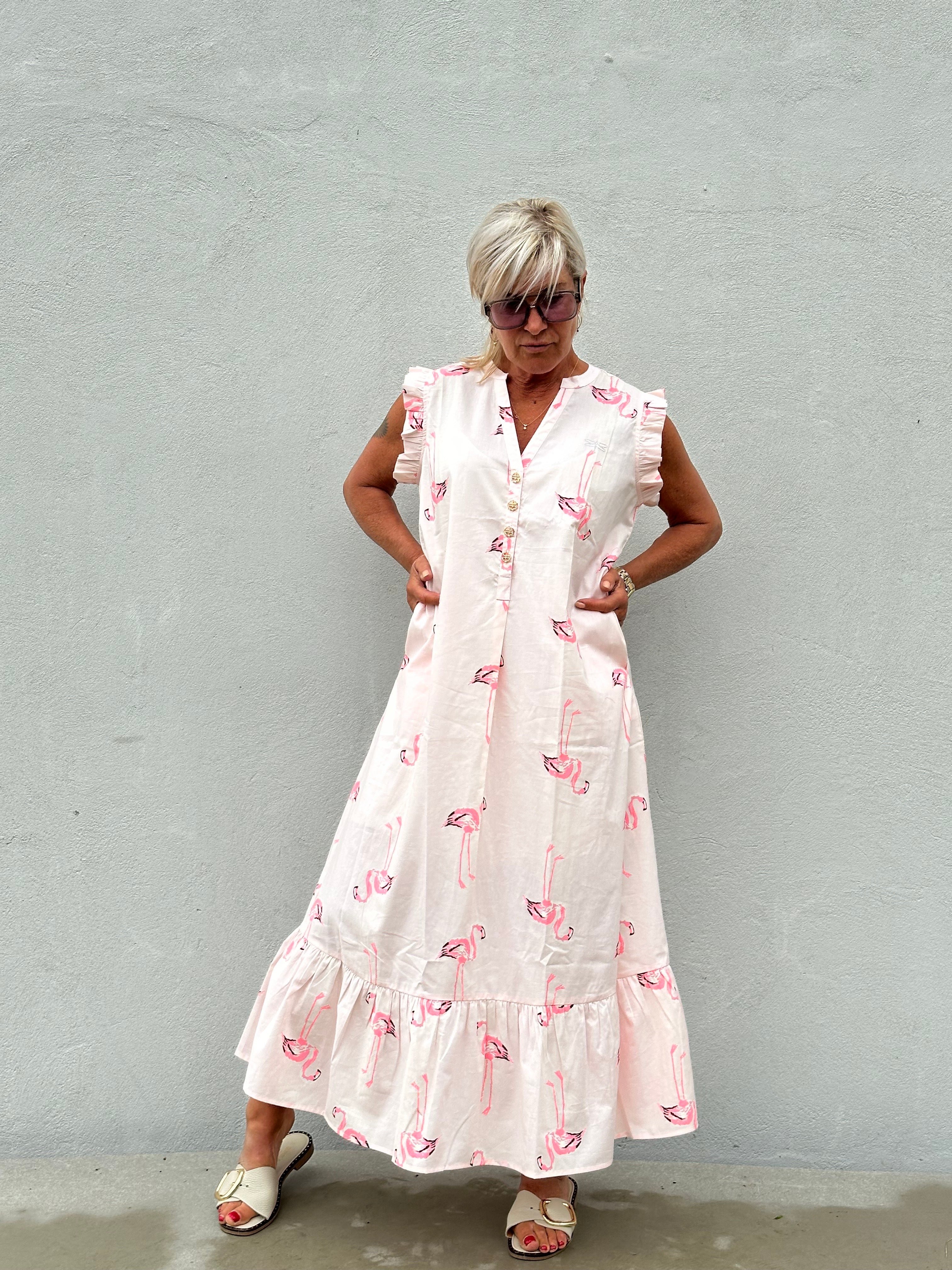 Gaspar 2601767 Loule dress flamingo rosa