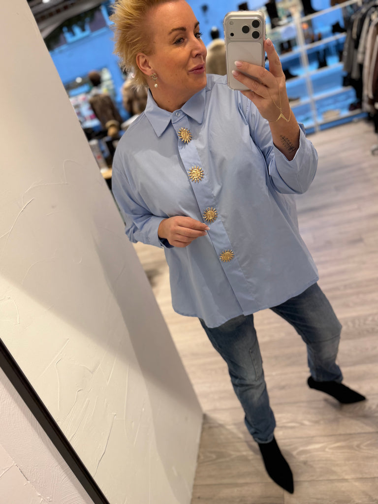 By Engbork Liva skjorte sky