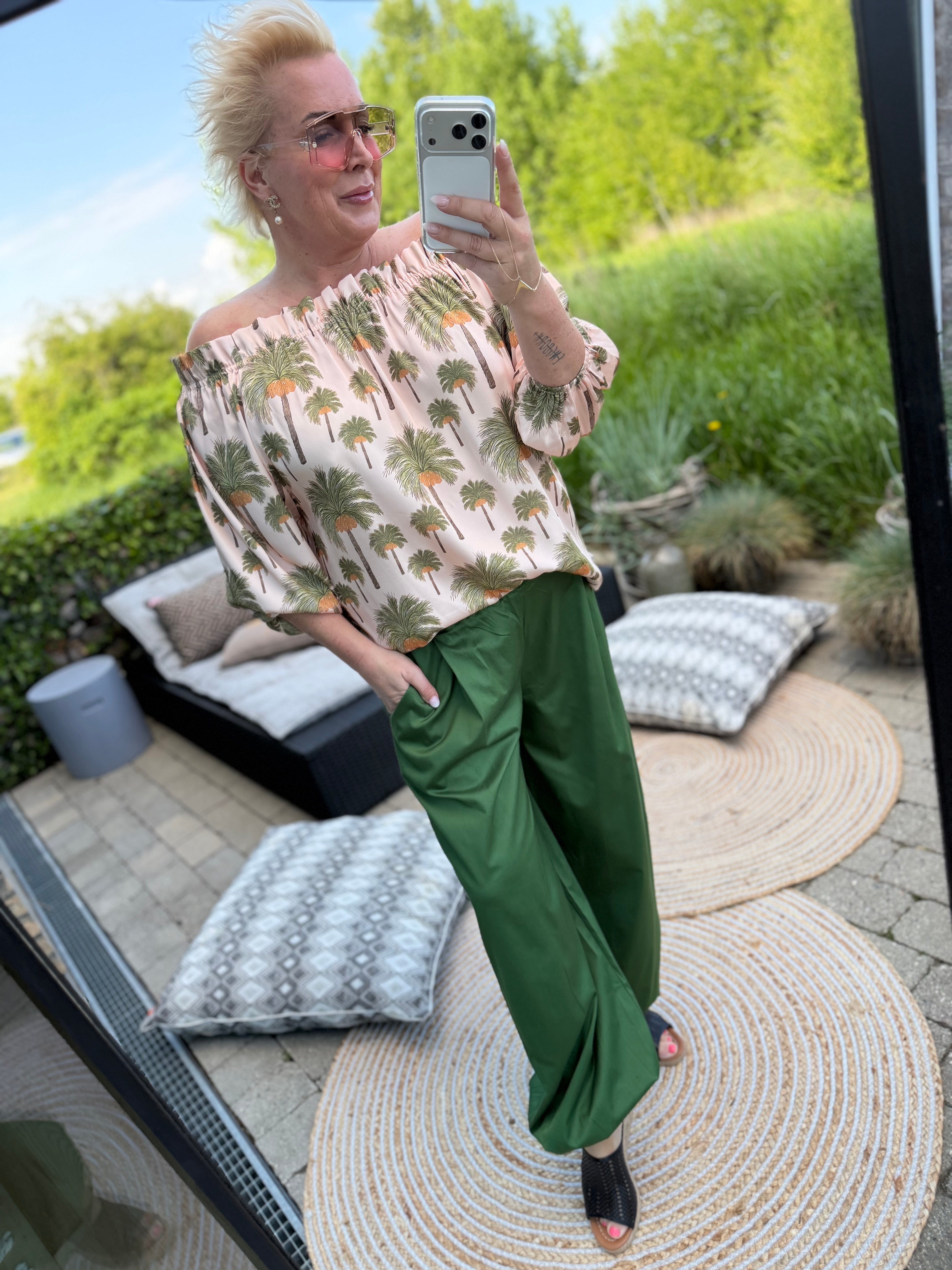 WAUW Bella ballon pants green