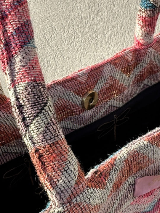 Gaspar 2601104 Tote bag jacquard pink