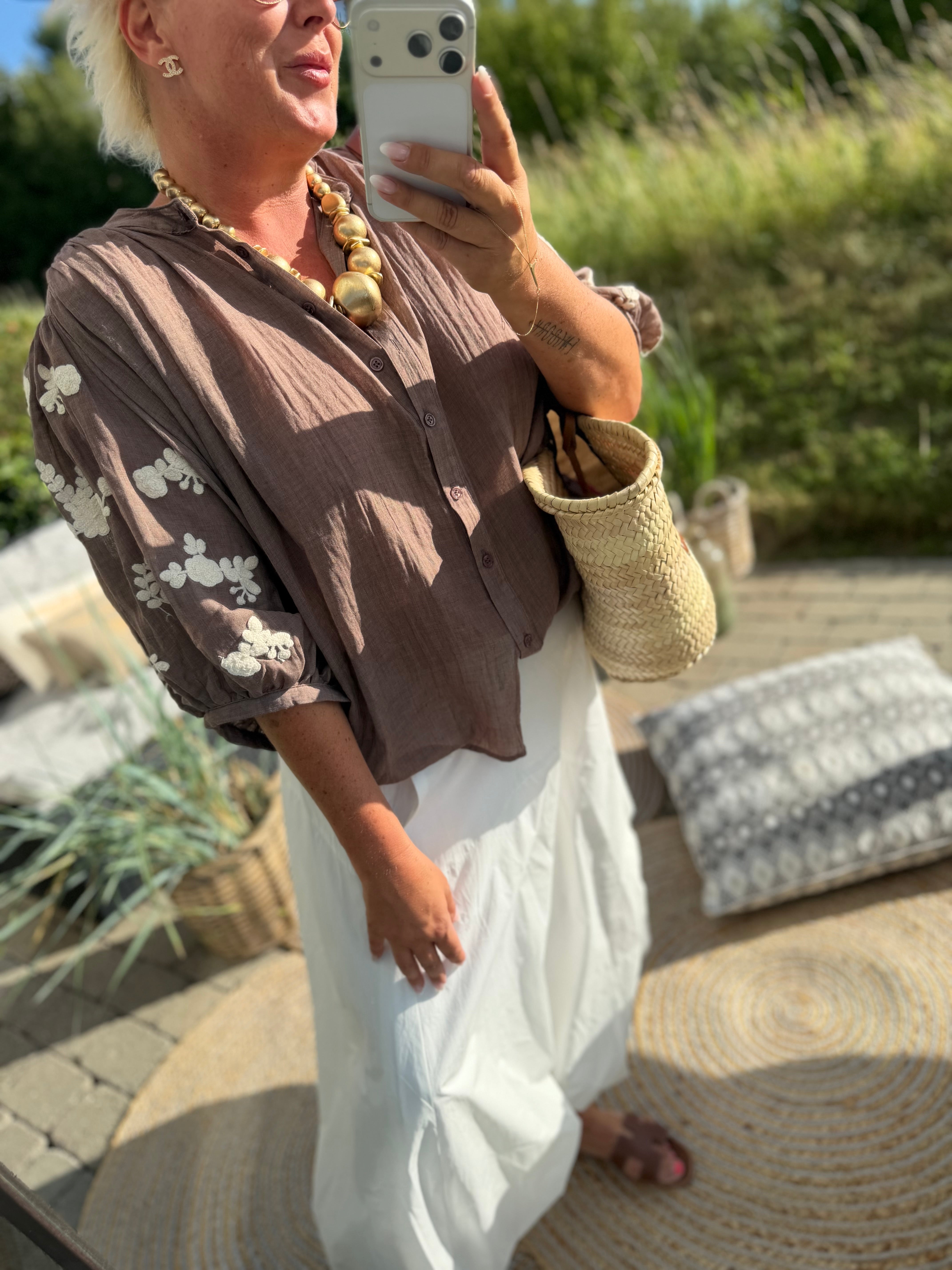 LECOCO 35226 Angie shirt brown
