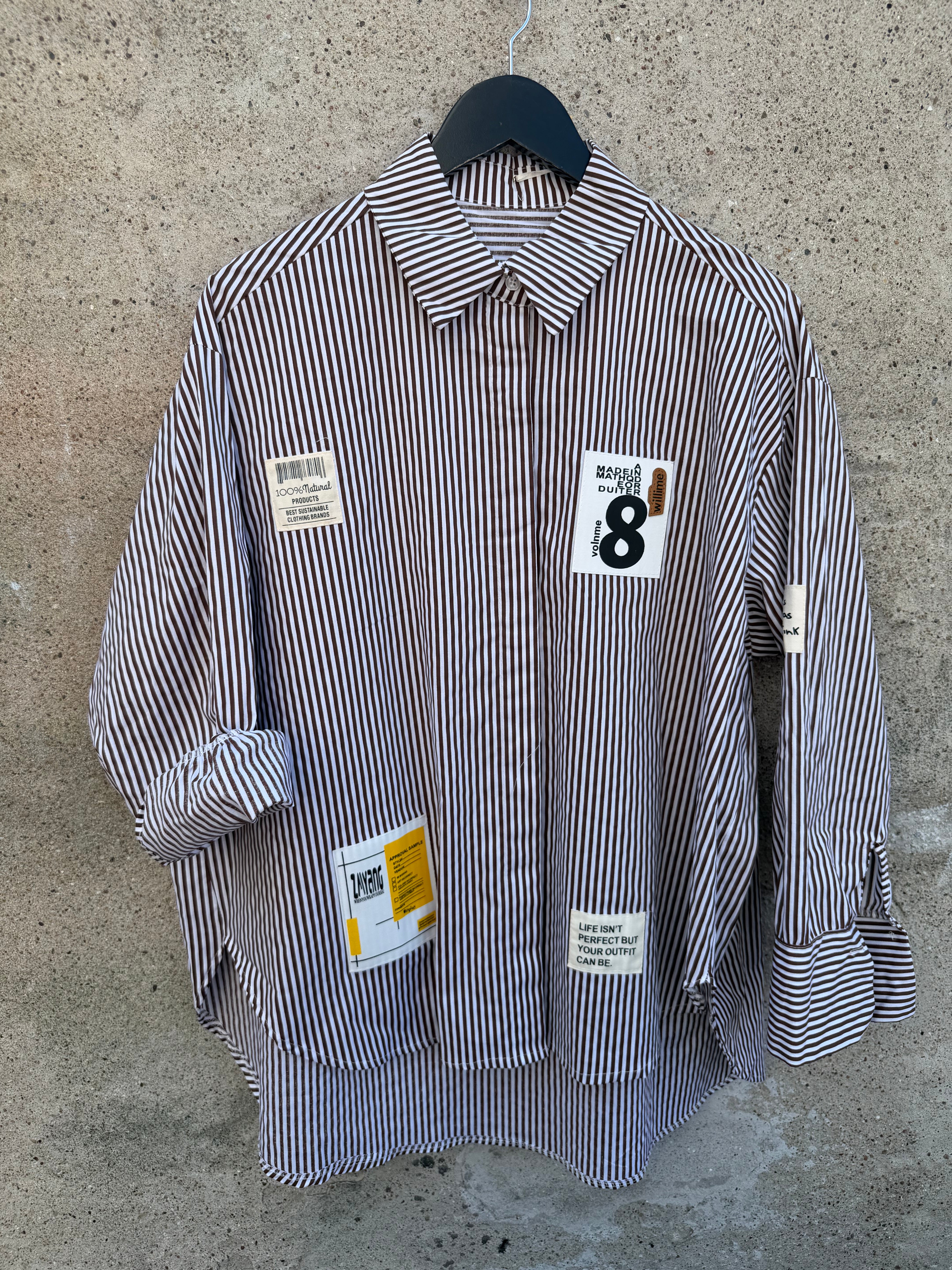 Lily shirt brown stripe