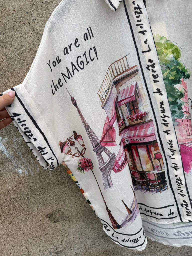 Magic shirt print cream