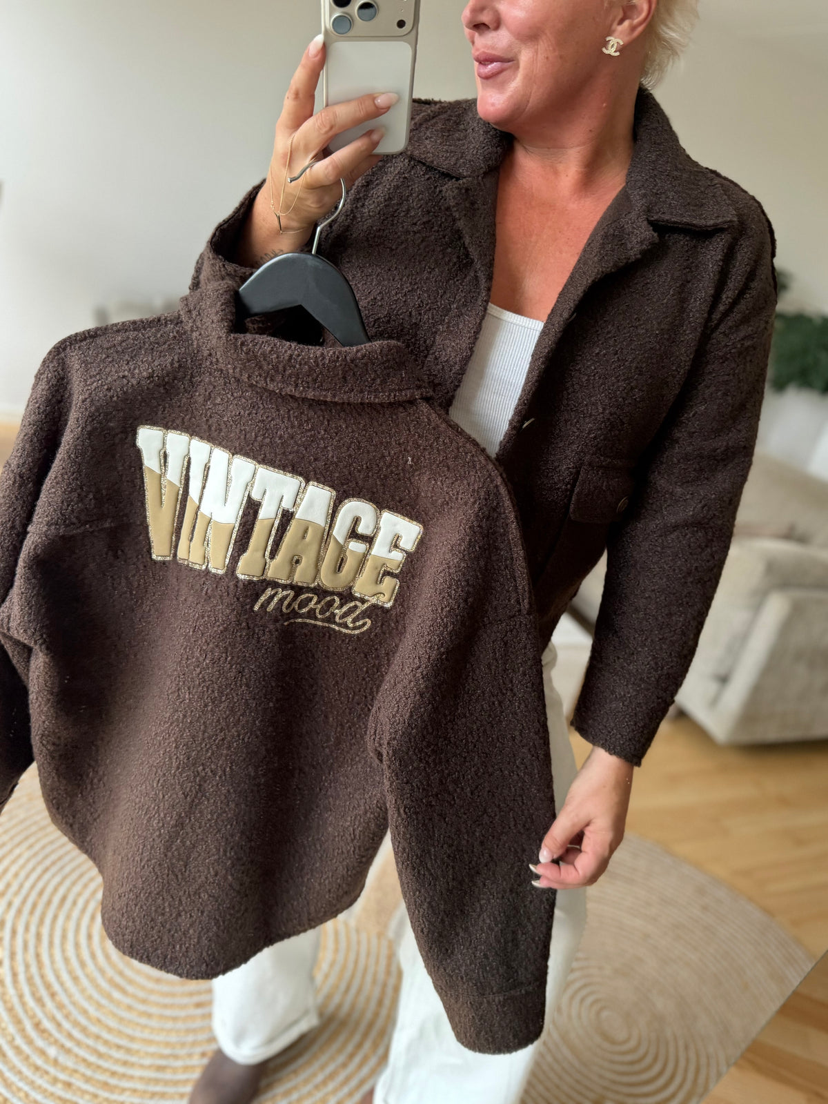 Filippa teddy jacket Vintage brown